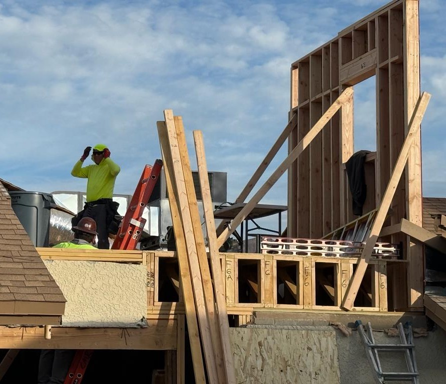This is a picture for roofers building a ground-up construction project in Phoenis by AZ Construction & Renovation.